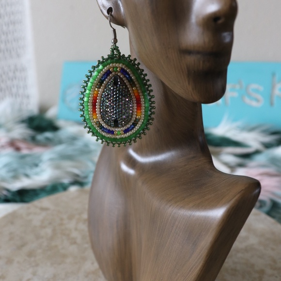 Seed Bead Earrings - Picture 2 of 8